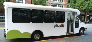 Side view of a Solid Ground Circulator bus