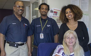 Solid Ground Transportation drivers & office staff: Delivering smiles along with safe rides – getting people where they need to go! (photo by Lara Breitkreutz)