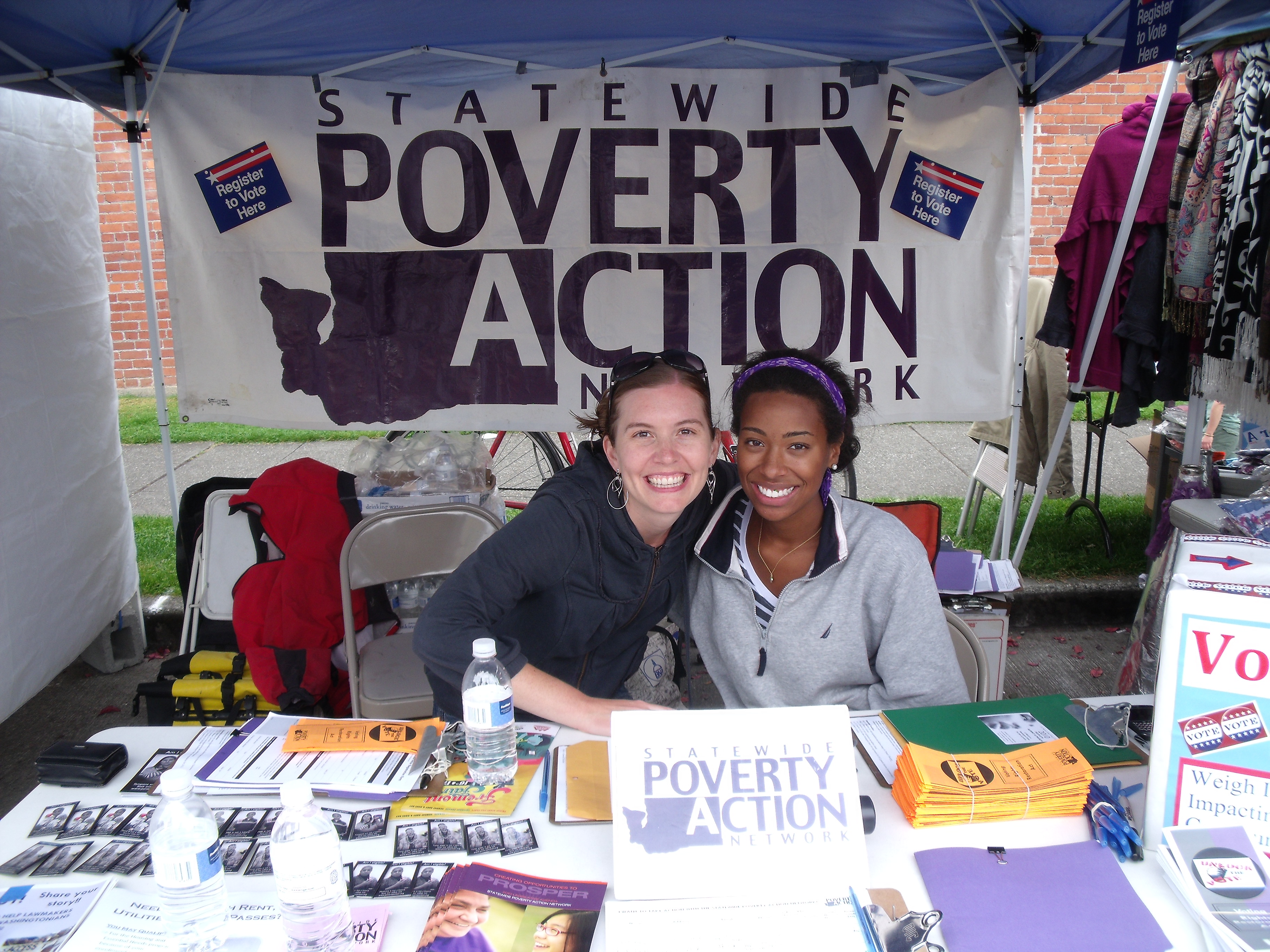 Poverty Action Members register new voters!