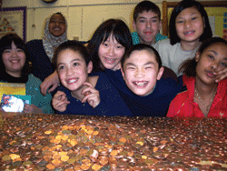 Penny Harvest students at Washington Middle School circa 2008