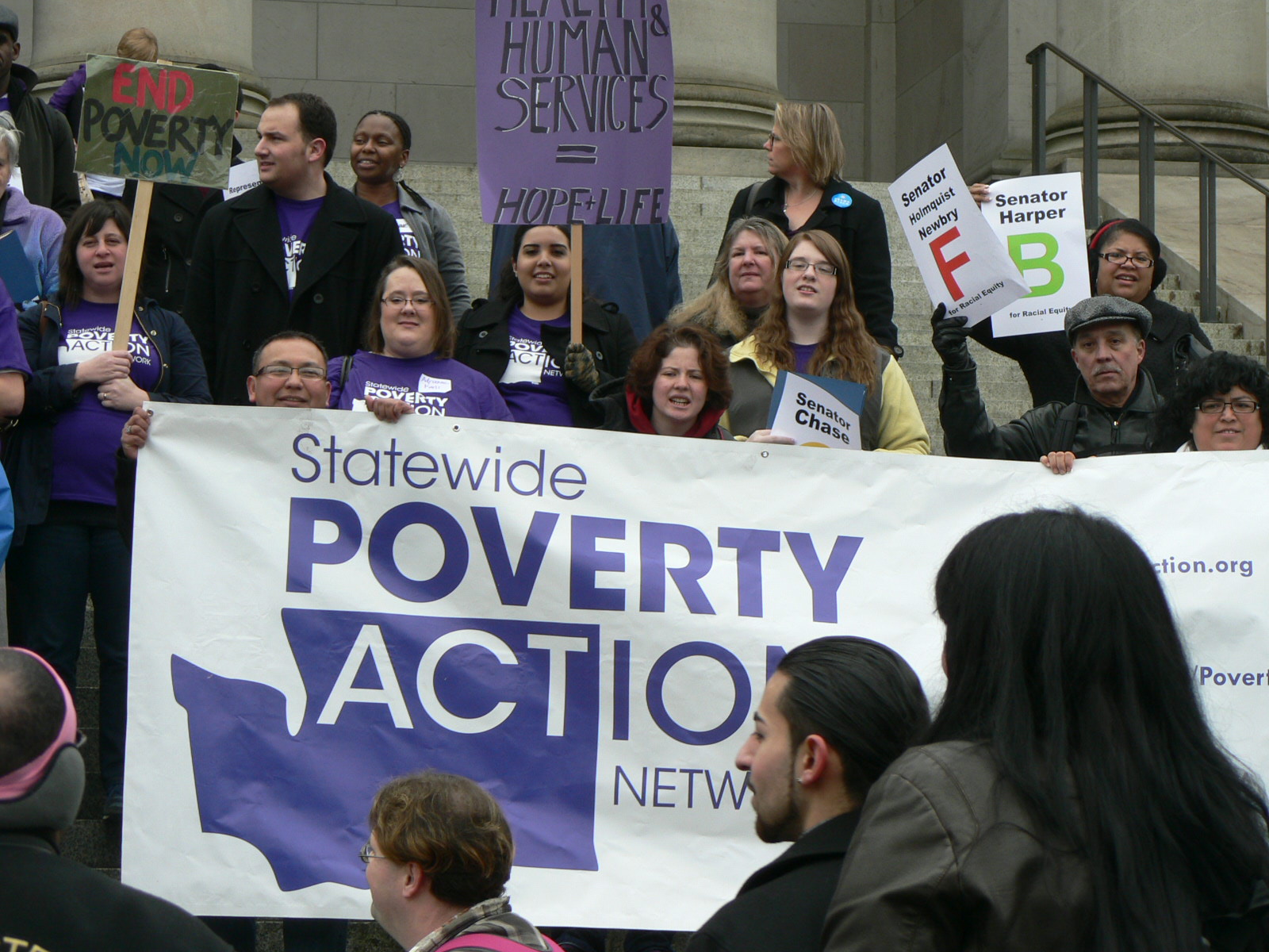 Advocates in Olympia on Martin Luther King, Jr. Day, 2013