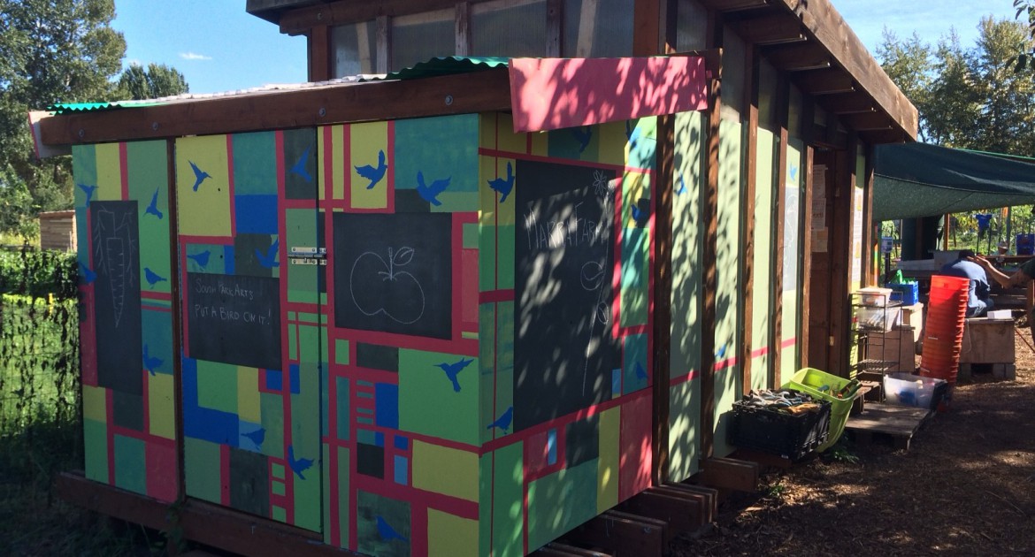 The children's shed got a makeover!