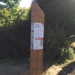 New bilingual educational signage about the Lost Fork of Hamm Creek