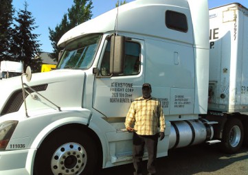 Bruce Perry with his truck