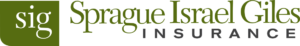 Sprague Israel Giles Insurance logo, green and black text