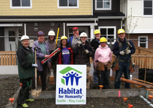 Habitat volunteers ready to go (Photo courtesy of Seattle-King County Habitat for Humanity Affiliate)