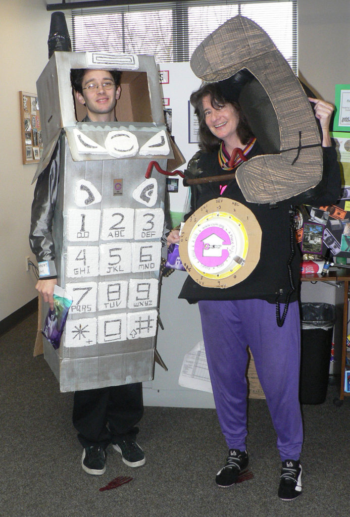 Lambert Rochfort and Maureen Jones pictured in their best CVM costume during a Halloween party
