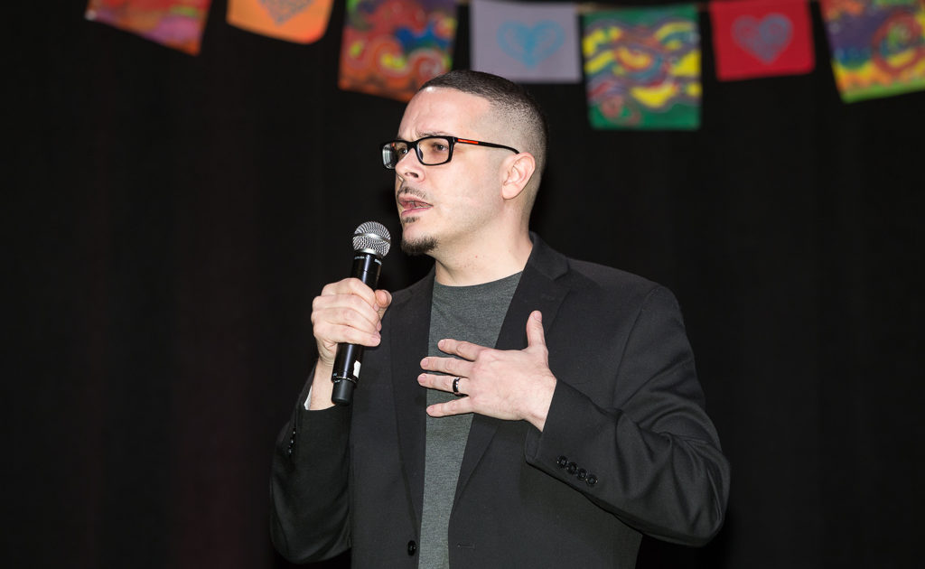 Shaun King speaking at Solid Ground Building Community Luncheon March 30, 2017