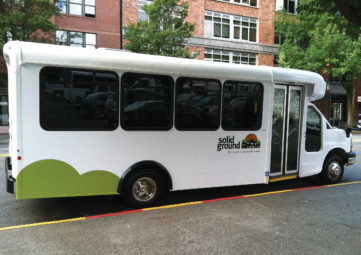One of the two Seattle Downtown Circulator buses