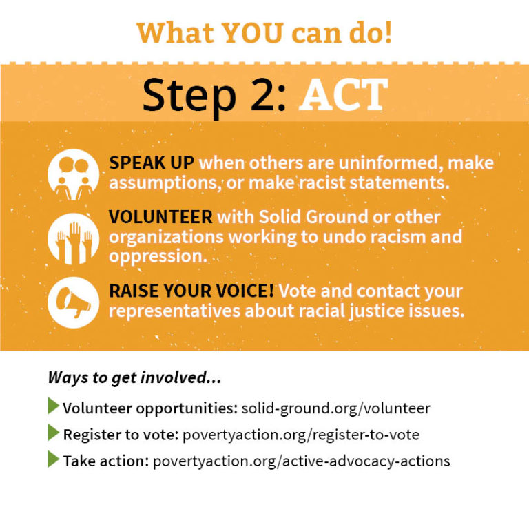 Learn Act And Engage Steps We Can Take To Undo Racism Solid Ground