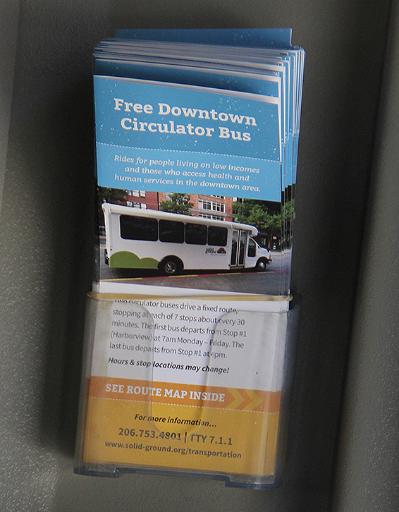 Circulator brochures (photo by Lara Breitkreutz)