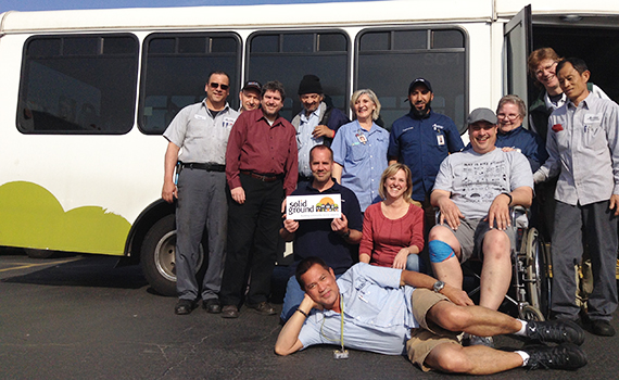Solid Ground Transportation (SGT) staff deliver smiles along with safe rides!