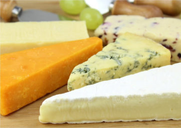 Various blocks of cheese