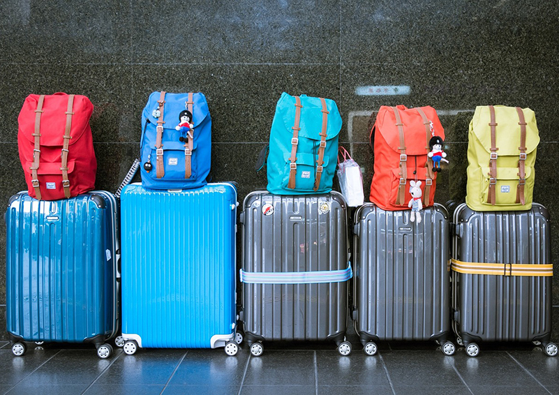 colorful luggage
