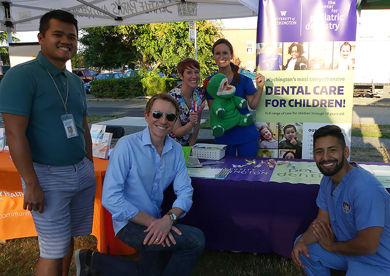 Five people with UW’s The Center for Pediatric Dentistry