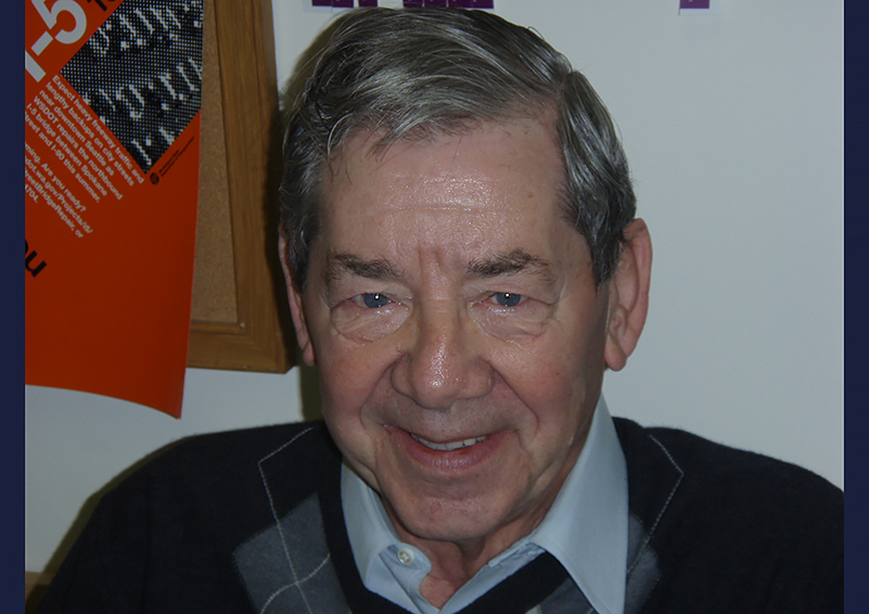 Portrait of long-time Retired and Senior Volunteer Program (RSVP) volunteer, Harry Schreiber