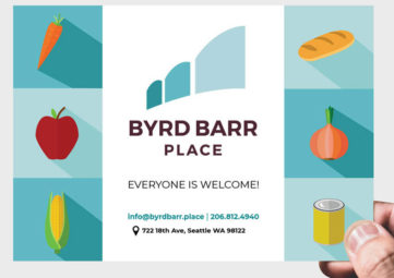 byrd barr place logo with their message, everyone is welcome