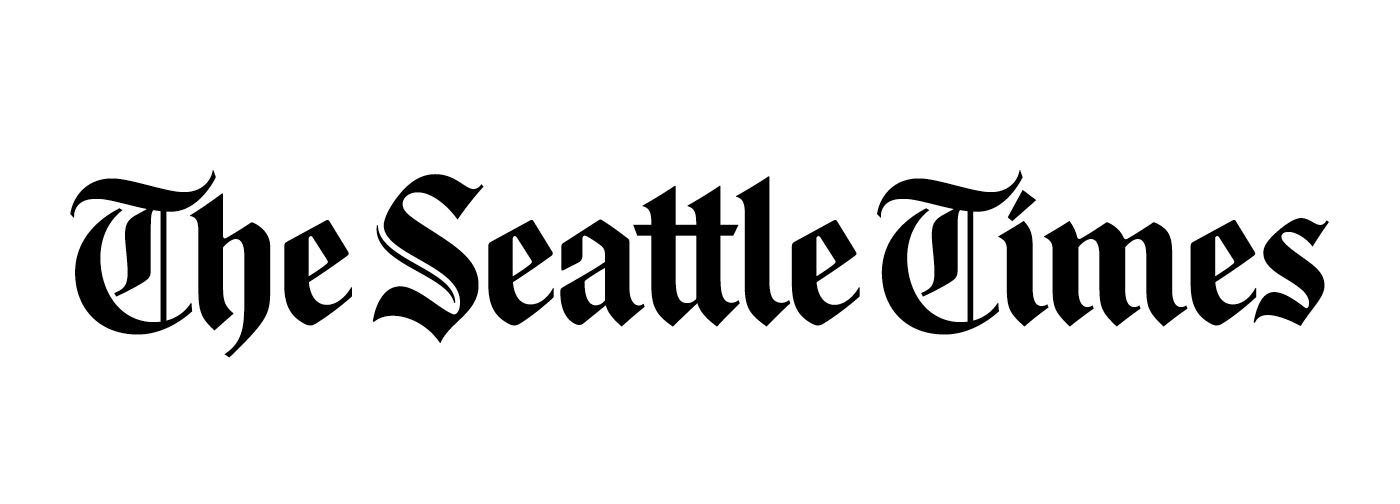 The Seattle Times logo with black lettering
